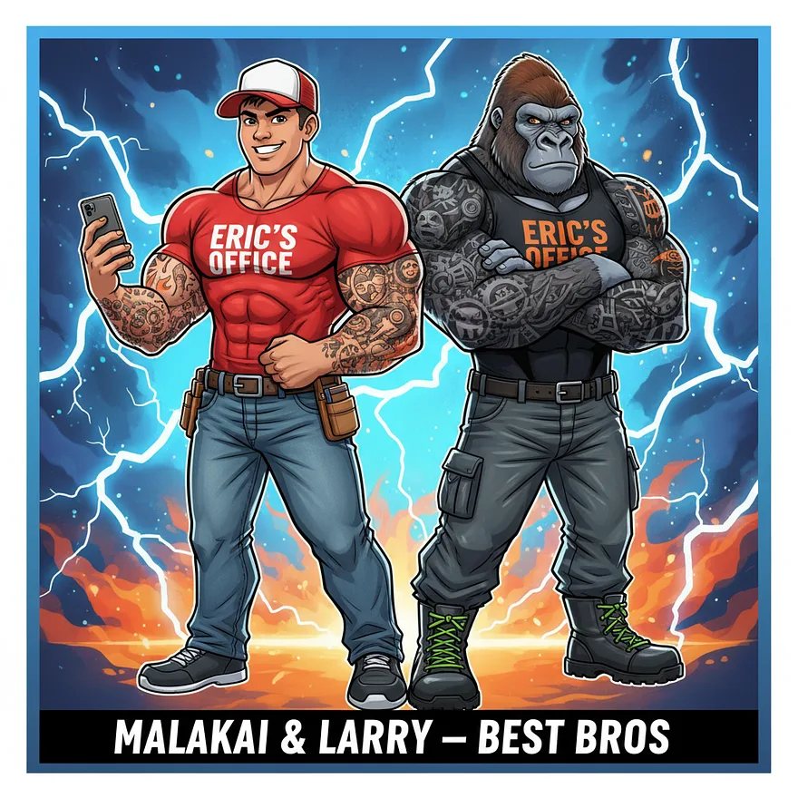 Malakai and Larry moving furniture